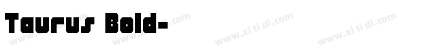 Taurus Bold字体转换